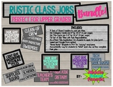 Rustic Class Jobs Bundle for Upper Grades