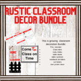 Rustic Classroom Decoration Bundle
