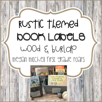 Preview of Rustic Classroom Decor Library Book Labels