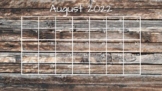 Rustic Distressed Wood Calendar 22-23