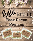 Rustic Farmhouse Book Genre Posters