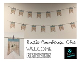 Rustic Farmhouse Chic Welcome Banner EDITABLE