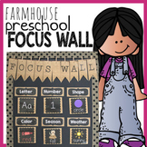 Rustic Farmhouse Preschool Weekly Focus Wall