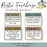Rustic Farmhouse Reading Posters