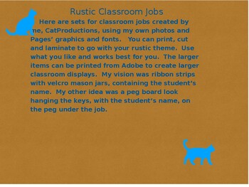 Preview of Rustic Job Displays Editable