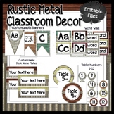 Rustic Metal and Wood Classroom Decor