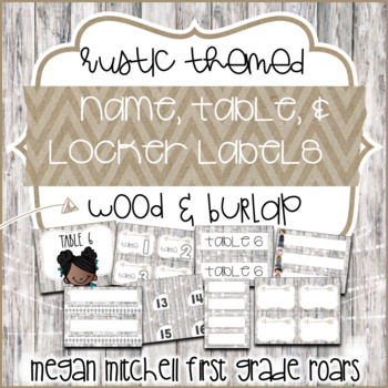 Rustic Classroom Decor Name s And Locker s By First Grade Roars