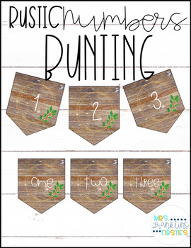 Preview of Rustic Number Bunting