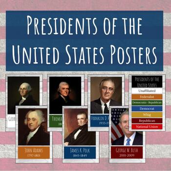 Preview of Rustic Presidents of the United States Posters