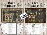 Rustic RACE Posters and Graphic organizers in TWO Versions