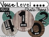 Voice Levels Posters Rustic Theme in 10 Different Styles
