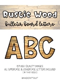 Rustic Wood Bulletin Board Letters