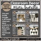 Rustic Wood Collection Classroom Decor Mini Bundle