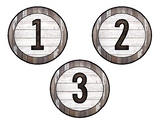 Rustic Wood and Shiplap Numbers 1-30