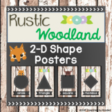 Rustic Woodland 2-D Shape Posters