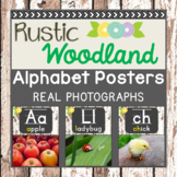 Rustic Woodland Alphabet Posters Real Photographs | Conson