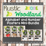 Rustic Woodland Alphabet and Number Posters {A Mini-Bundle}
