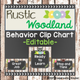 Rustic Woodland Behavior Clip Chart (Editable)