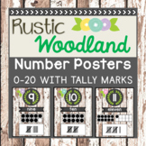Rustic Woodland Number Posters 0-20 with Tally Marks