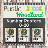 Rustic Woodland Number Posters {0-20}