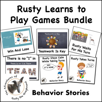 Preview of Rusty Learns to Play Games Behavior Story Bundle