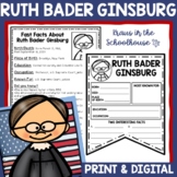 Ruth Bader Ginsburg Biography Activities | TpT Easel Digit