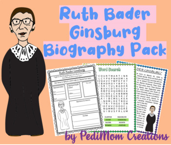 Preview of Ruth Bader Ginsburg Biography Activity Pack