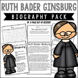 Ruth Bader Ginsburg Biography Pack Womens History