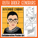 Ruth Bader Ginsburg Collaborative Poster Art Coloring page