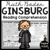 Ruth Bader Ginsburg Informational Text Reading Comprehensi