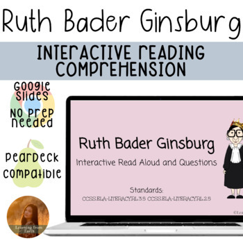 Preview of Ruth Bader Ginsburg- Interactive Reading Comprehension