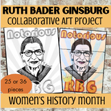 Ruth Bader Ginsburg- RBG Collaborative Mural Poster Art | 