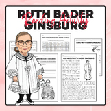 Ruth Bader Ginsburg - Reading Activity Pack | Jewish Ameri