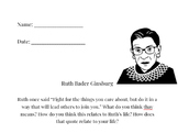 Ruth Bader Ginsburg Worksheet