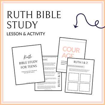 Preview of Ruth Bible Study for Teens | Printable & Digital