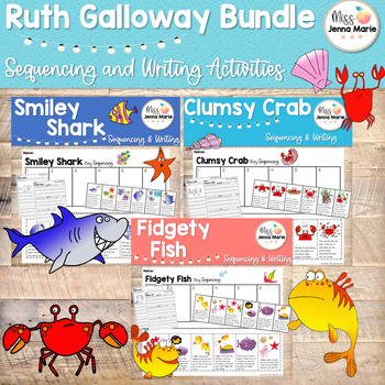 Preview of Ruth Galloway Bundle June Writing Activities Sequencing Comprehension No Prep