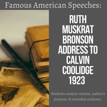 Preview of Ruth Muskrat Bronson: Famous American Speeches