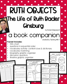 Preview of Ruth Objects - The Life of Ruth Bader Ginsburg - Book Study