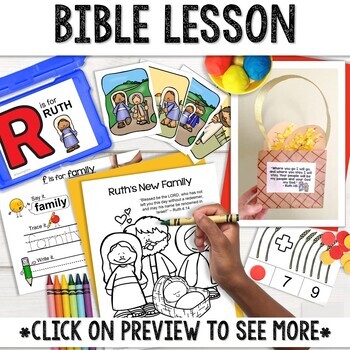 Ruth and Naomi BUNDLE of Bible Lessons and Activities for Sunday School ...