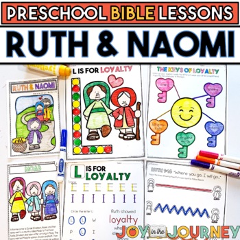 Preview of Ruth and Naomi | Loyalty (Preschool Bible Lesson)