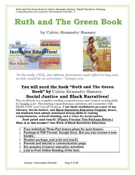 Preview of Ruth and The Green Book: Black Narratives and Inclusive Educational Activities