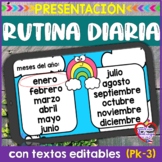 Rutina Diaria Arcoirirs (Spanish Morning Meeting)