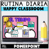 Rutina Diaria Happy Classroom | Classroom Routine in Spanish