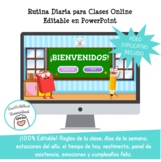 Rutina Diaria Para Clases Online | PowerPoint Editable