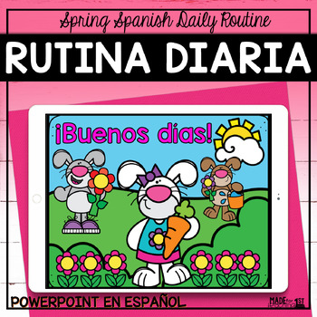 Preview of Rutina Diaria de Primavera | Spring Spanish Daily Routine