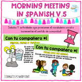 Rutina diaria Clase de español y matemáticas. V5 Morning m