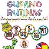 Rutinas de clase / Sequence Back to school. Editable. Rain