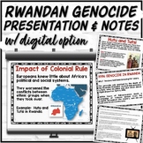 Rwandan Genocide PowerPoint, Guided Notes w/Digital Option