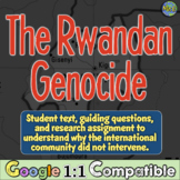 Rwandan Genocide Reading Assignment and Research Activity