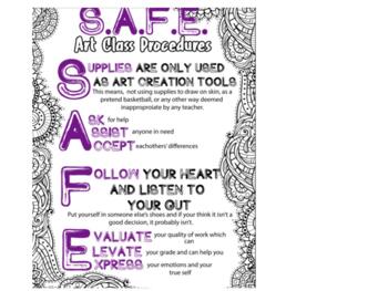 Preview of S.A.F.E. Classroom Rules and Procedures